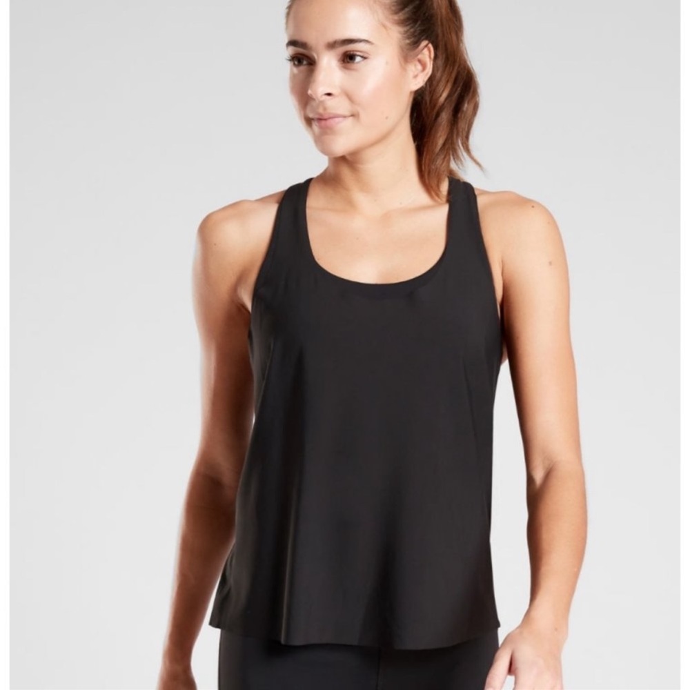 NWT ATHLETA 2-in-1 Ultimate Support Tank Top & Sports Bra Black - Picture 4 of 4